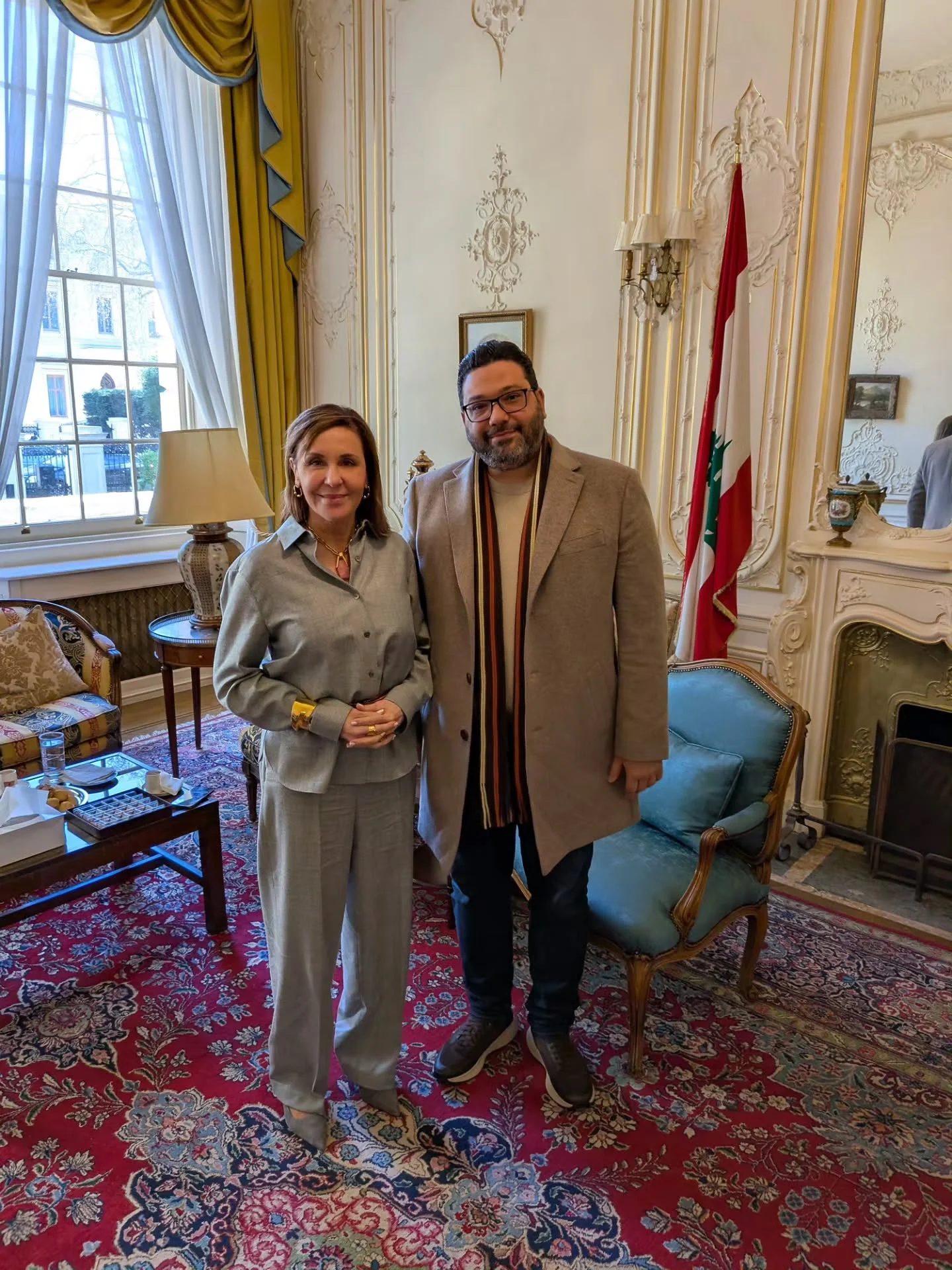 Meeting Lebanon’s ambassador to the United Kingdom, Farah Berri